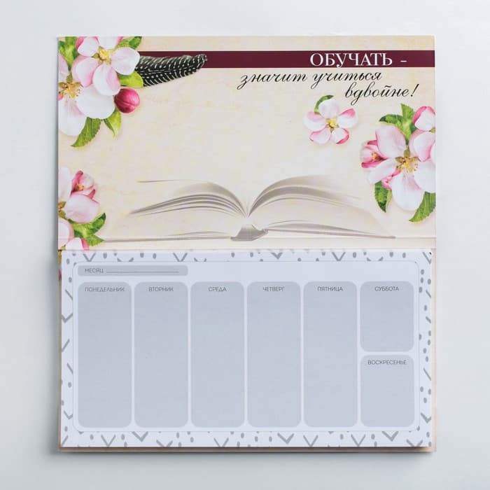 Подарочный набор, ежедневник А5, 80 л., планер 50 л., «Для лучшего учителя»