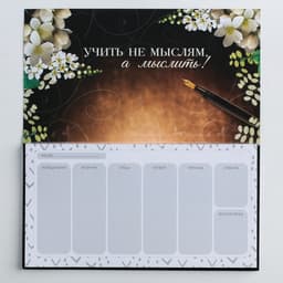 Подарочный набор, ежедневник А5, 80 л., планер 50 л., «Золотому Учителю»