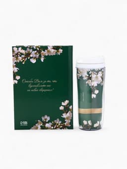 Подарочный набор, ежедневник А5, 80 л., термостакан 350 мл «Дорогому учителю»