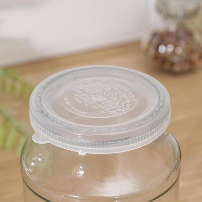 Крышки для холодного консервирования «Москвичка», упаковка 10 шт., ПЭТ 1-82, прозрачная