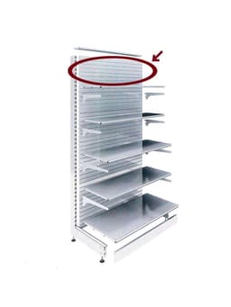 Панель для стеллажа, 35×125 см, белая