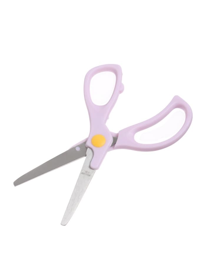 Ножницы 13 см, пластиковые ручки, закругленные концы, блистер, в картонной коробке, корпус МИКС