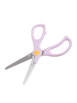 Ножницы 13 см, пластиковые ручки, закругленные концы, блистер, в картонной коробке, корпус МИКС