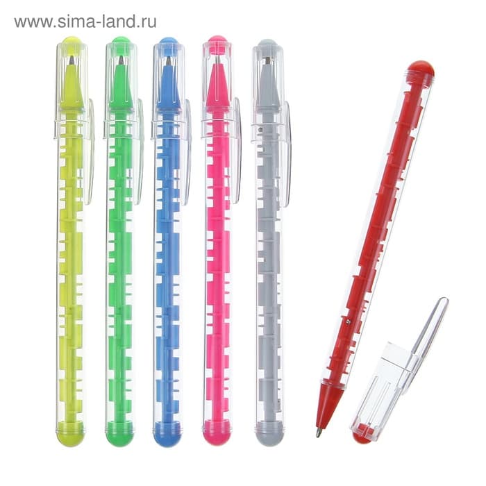 Ручка-прикол Calligrata «Лабиринт», синий стержень, шариковая, МИКС