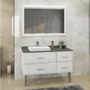 Зеркало Comforty «Империя 120», 1180×800 мм, цвет белый