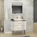Зеркало Comforty «Империя 80», 780×800 мм, цвет белый