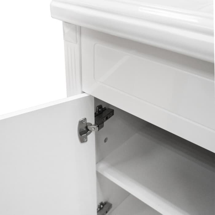 Тумба - умывальник напольная Comforty «Палермо-120», раковина Comforty 3312, цвет белая