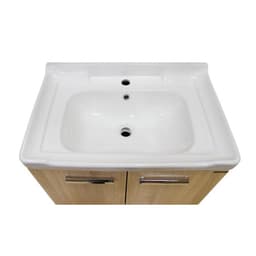 Тумба – умывальник Comforty «Рига – 70», с раковиной COMFORTY 9335-70, цвет дуб сонома