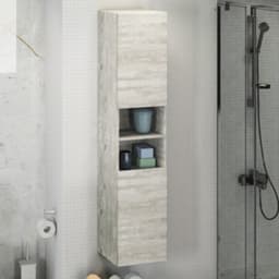 Шкаф – колонна для ванной комнаты Comforty «Верона – 35», 350×320×1600 мм, цвет дуб белый