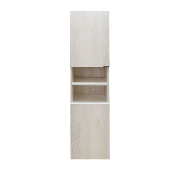 Шкаф – колонна для ванной комнаты Comforty «Верона – 35», 350×320×1600 мм, цвет дуб белый