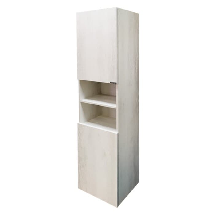 Шкаф – колонна для ванной комнаты Comforty «Верона – 35», 350×320×1600 мм, цвет дуб белый