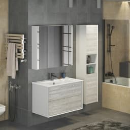 Шкаф - колонна COMFORTY «Женева-35», 350×320×1600 мм, цвет дуб белый