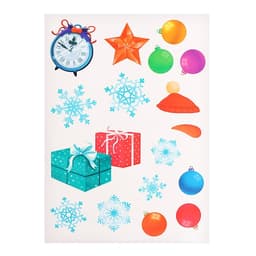 Развивающий набор «Новый год в лесу», новогодний, с наклейками, 3+