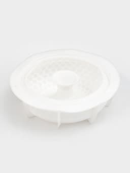 Форма для муссовых десертов и выпечки Доляна «Снежная гора», силикон, 18.8×5.5 см, белая