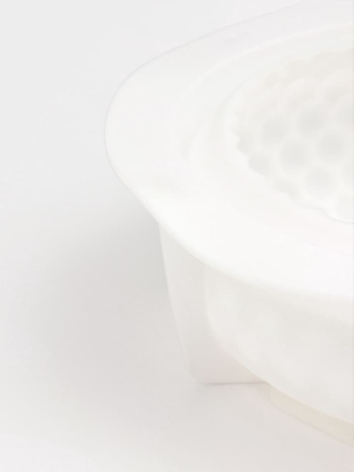 Форма для муссовых десертов и выпечки Доляна «Снежная гора», силикон, 18.8×5.5 см, белая