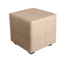 Пуф «Марио», 400×400×380 мм, экокожа, цвет бежевый
