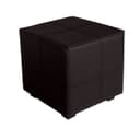 Пуф «Марио», 400×400×380 мм, экокожа, цвет чёрный