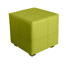 Пуф «Марио», 400×400×380 мм, экокожа, цвет лайм