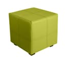 Пуф «Марио», 400×400×380 мм, экокожа, цвет лайм