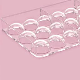 Форма для конфет и шоколада KONFINETTA «Полусфера», 27.5×13.5 см, 24 ячейки 3×3 см, пластик, прозрачная