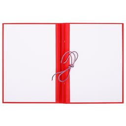 Папка для дипломных работ (без надписи) бумвинил, гребешки/сутаж, без бумаги, красная (вместимость до 150 листов)