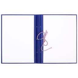 Папка для дипломных работ (Без надписи), бумвинил, гребешки/сутаж, без бумаги, синяя, (вместимость до 150 листов)