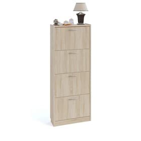 Обувница закрытая «СОКОЛ. ТО-24», 600×220×1500 мм, цвет дуб сонома