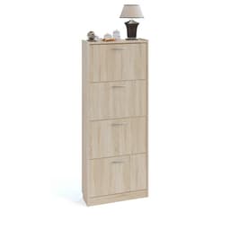 Обувница закрытая «СОКОЛ. ТО-24», 600×220×1500 мм, цвет дуб сонома