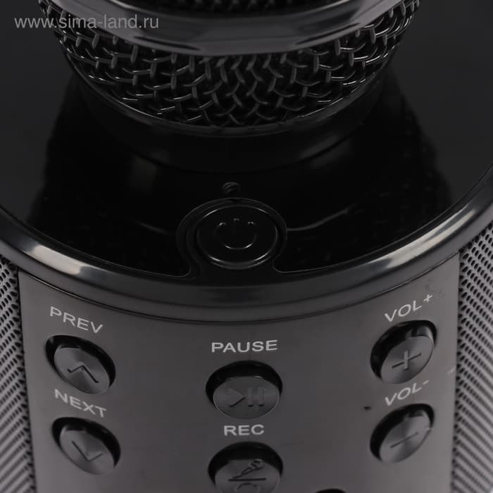 Микрофон для караоке Luazon LZZ-56, WS-858, 1800 мАч, чёрный