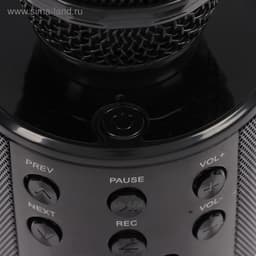 Микрофон для караоке Luazon LZZ-56, WS-858, 1800 мАч, чёрный