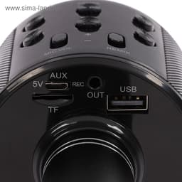 Микрофон для караоке Luazon LZZ-56, WS-858, 1800 мАч, чёрный