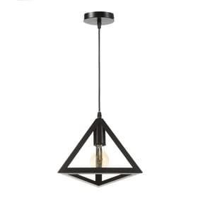 Светильник BayerLux Подвес «Треугольник» 1×40 Вт E27 черный 16×16×116 см