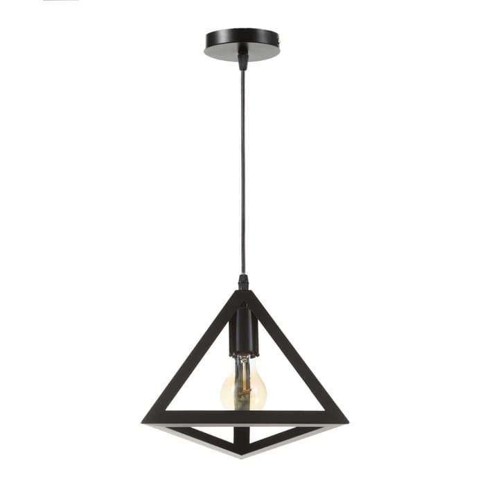 Светильник BayerLux Подвес «Треугольник» 1×40 Вт E27 черный 16×16×116 см