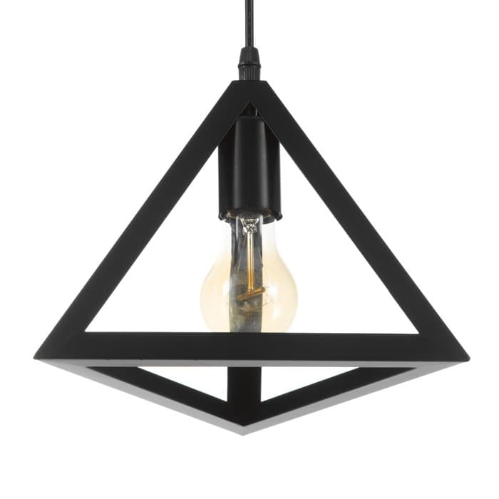 Светильник BayerLux Подвес «Треугольник» 1×40 Вт E27 черный 16×16×116 см