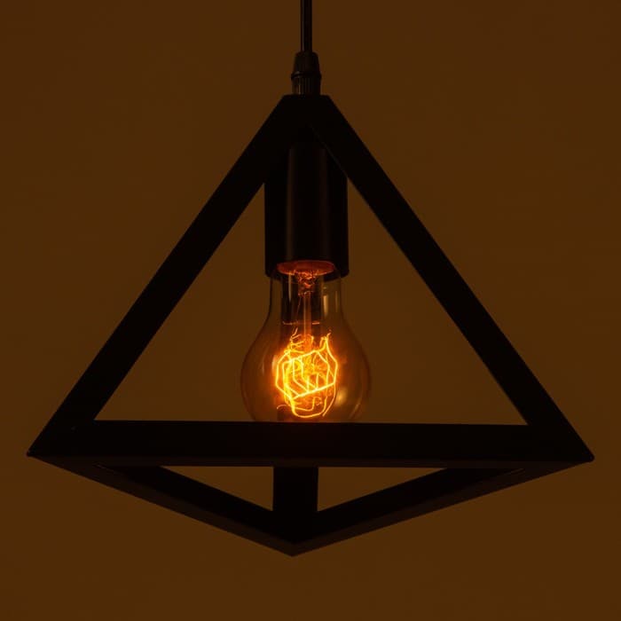 Светильник BayerLux Подвес «Треугольник» 1×40 Вт E27 черный 16×16×116 см