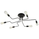 Люстра «Линии» 6×40 Вт Е27 черный 80×65×18 см BayerLux