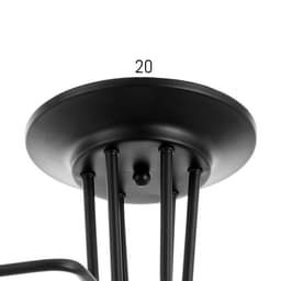 Люстра «Линии» 6×40 Вт Е27 черный 80×65×18 см BayerLux