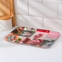 Поднос прямоугольный Доляна «Самобранка», 30×21×1.8 см, пластик, рисунок МИКС