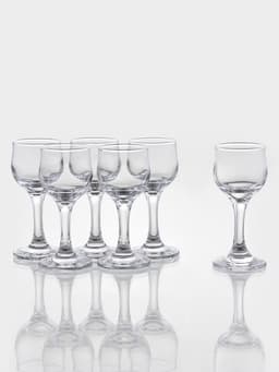 Набор рюмок для ликёра Paşabahçe Tulipe, 55 мл, 6 шт., стекло, прозрачный