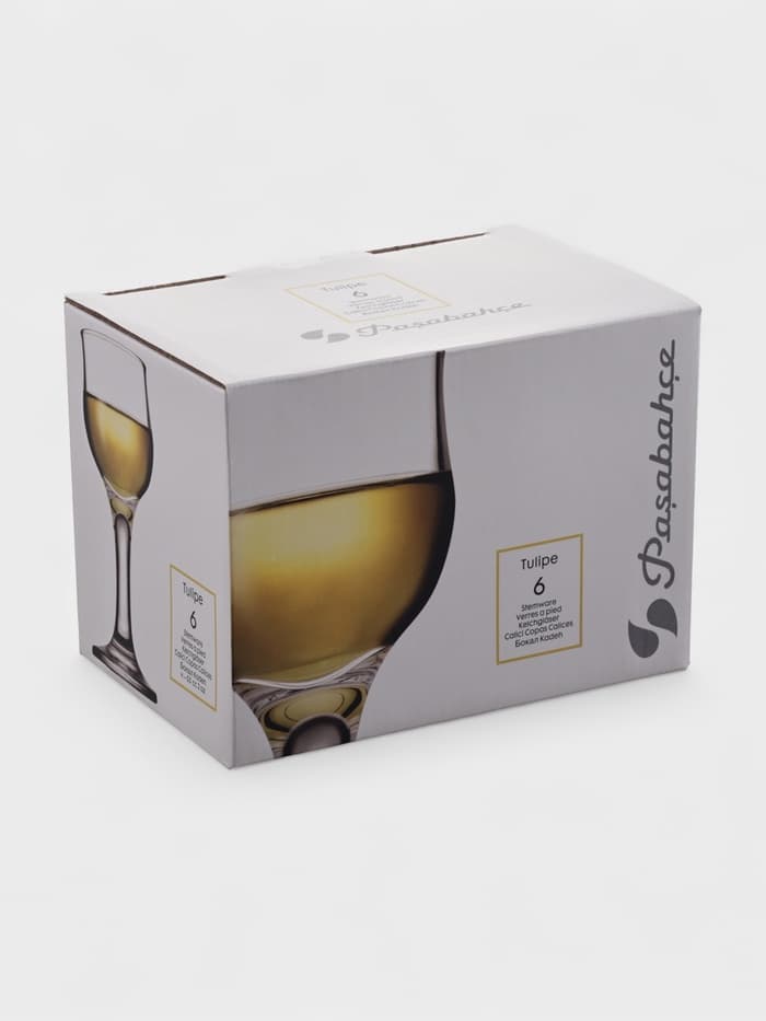 Набор рюмок для ликёра Paşabahçe Tulipe, 55 мл, 6 шт., стекло, прозрачный