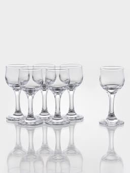 Набор рюмок для ликёра Paşabahçe Tulipe, 55 мл, 6 шт., стекло, прозрачный