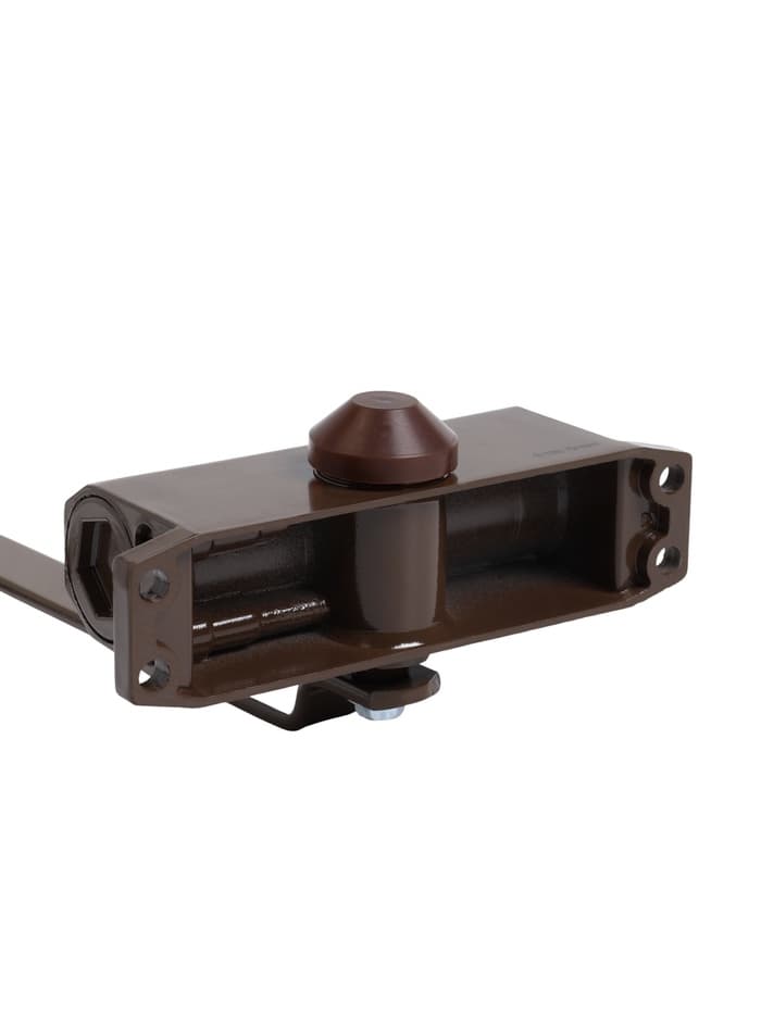 Доводчик дверной ТУНДРА d=40BR, до 40 кг, коричневый