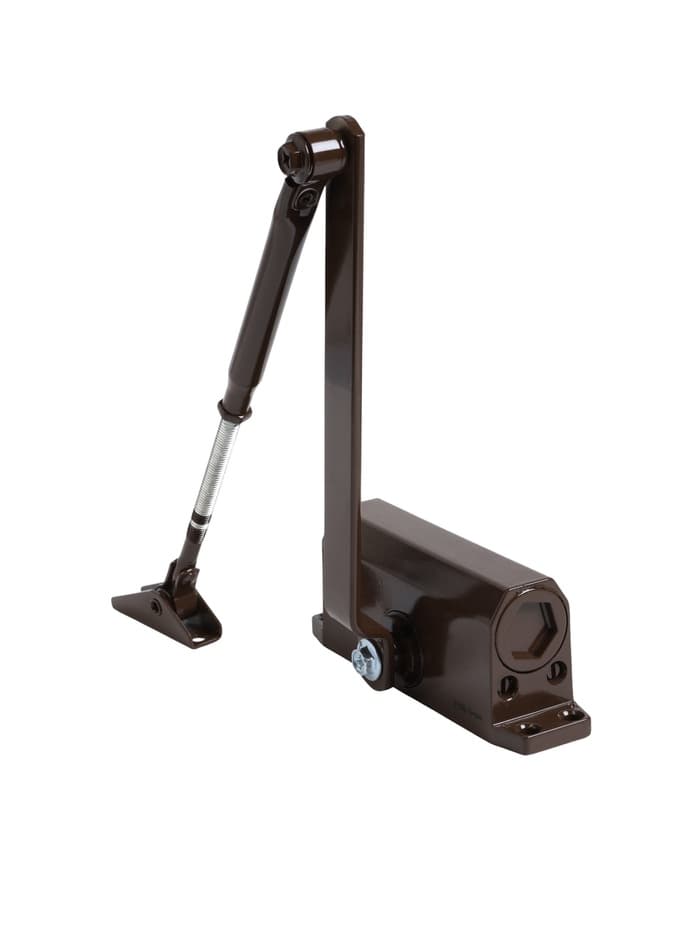 Доводчик дверной ТУНДРА d=40BR, до 40 кг, коричневый