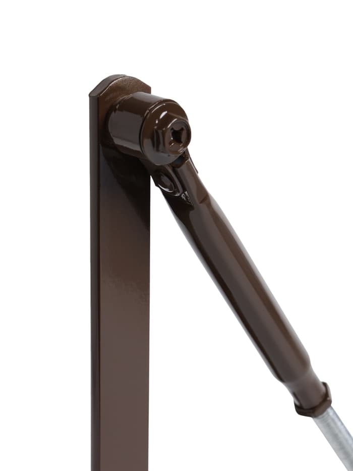 Доводчик дверной ТУНДРА d=40BR, до 40 кг, коричневый