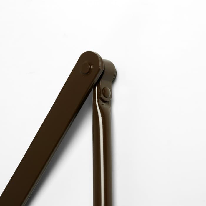 Доводчик дверной ТУНДРА d=60BR, до 60 кг, коричневый