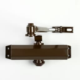 Доводчик дверной ТУНДРА d=60BR, до 60 кг, коричневый