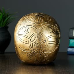 Копилка для денег «Череп», гипс, золото 17×13 см