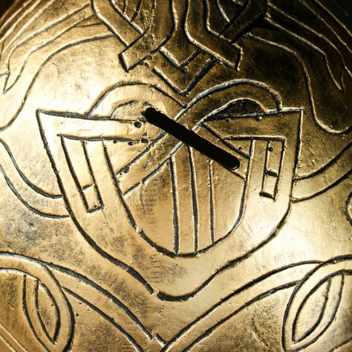 Копилка для денег «Череп», гипс, золото 17×13 см