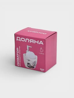 Дозатор для моющего средства с подставкой для губки Доляна «Лаванда», 260 мл
