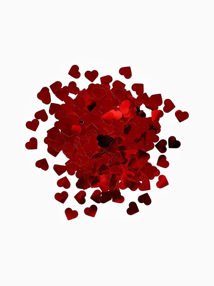 Наполнитель для шаров «Конфетти сердце», d=1.5 см, 10 г